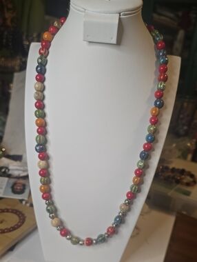 Colorful Multicolor Beaded Necklace for Women
